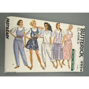 Butterick 3928 Classics Jumper Jumpsuit Top Sewing Pattern L XL Uncut